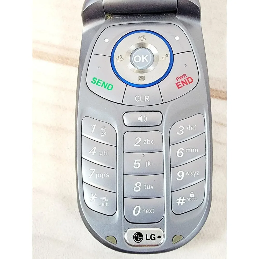 LG VX5300 - VERIZON Grey And Silver Flip Phone Cell Phone Untested